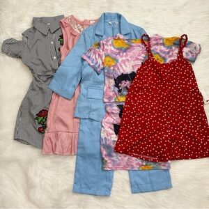 New BUNDLE (5) Girls Toddler Size 7T-8T Summer Clothes